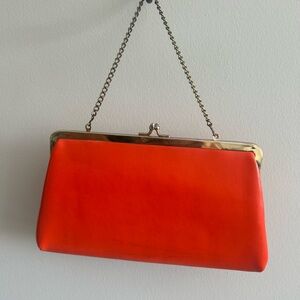 Elegant Orange Clutch Bag